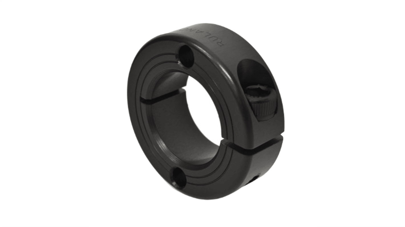 Ruland Shaft Collar, One Piece, Clamp, Bore 20mm, OD 40mm, W 15mm, 1215 Lead-Free Carbon Steel