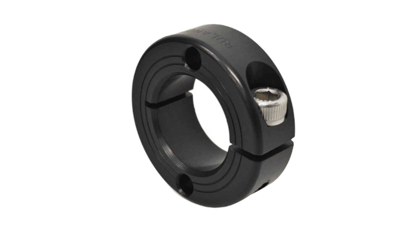 Ruland Shaft Collar, One Piece, Clamp, Bore 30mm, OD 54mm, W 15mm, Anodised Aluminium