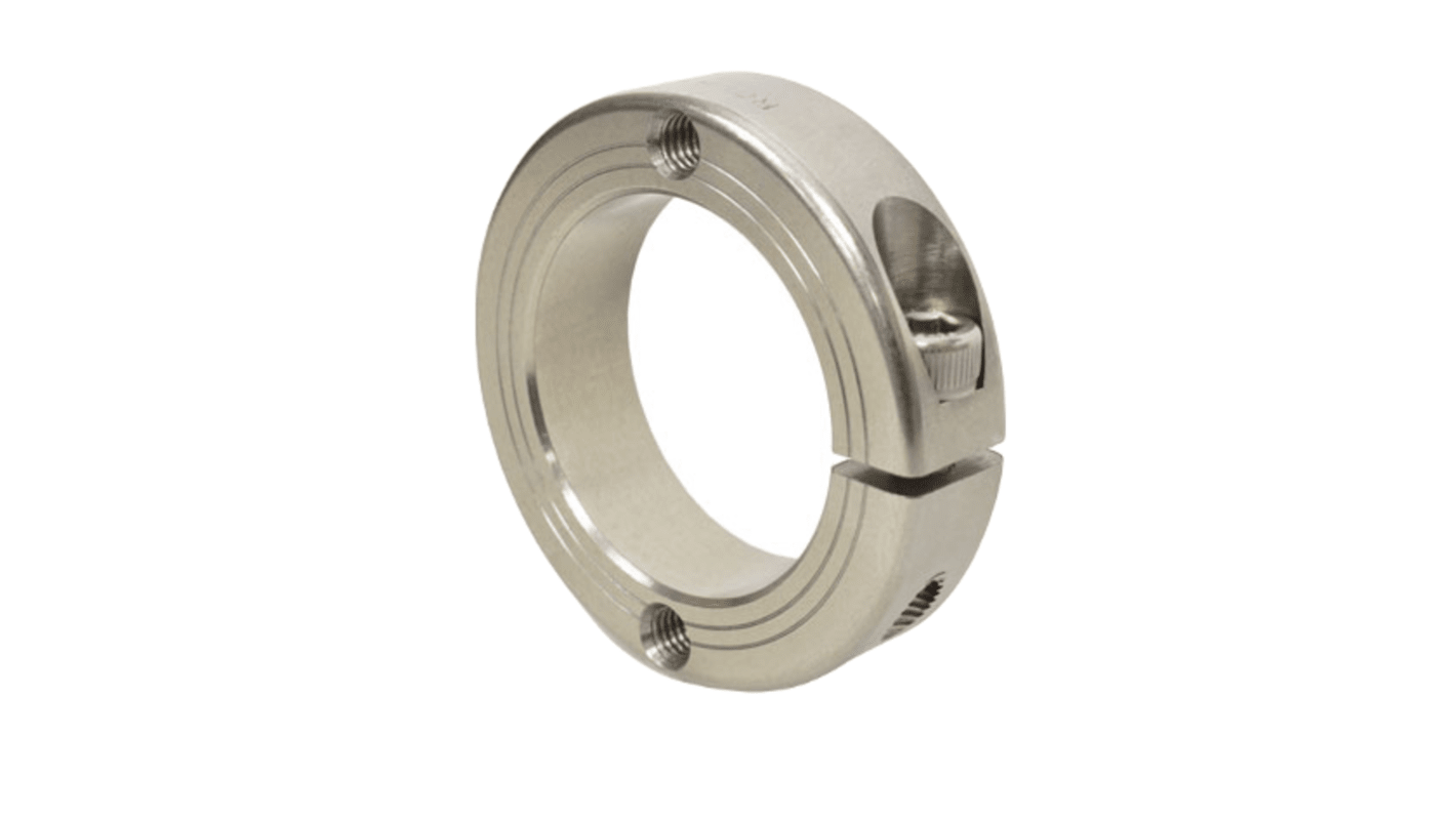 Ruland Shaft Collar, One Piece, Clamp, Bore 40mm, OD 60mm, W 15mm, 303 Stainless Steel