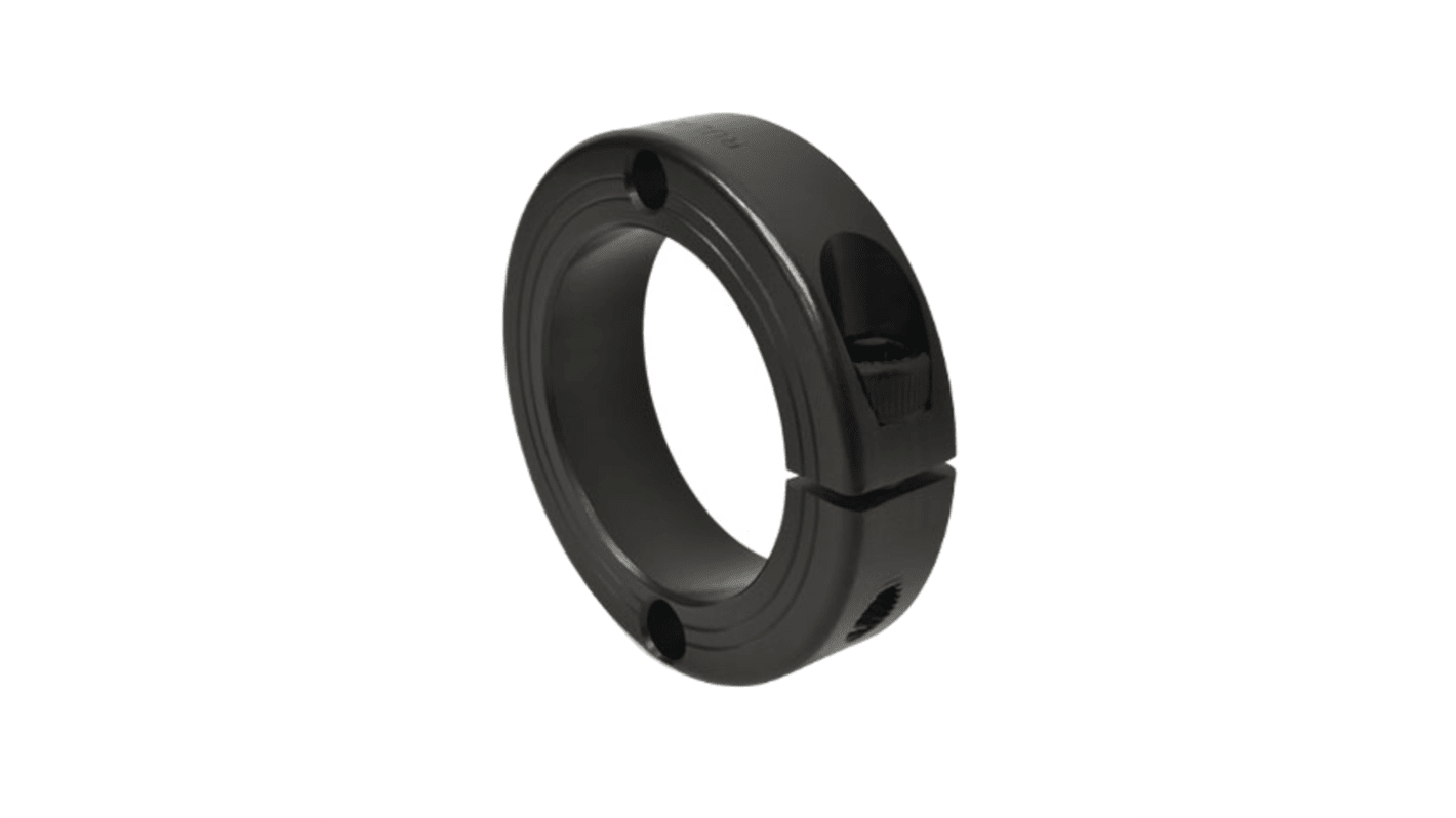 Ruland Shaft Collar, One Piece, Clamp, Bore 40mm, OD 60mm, W 15mm, 1215 Lead-Free Carbon Steel