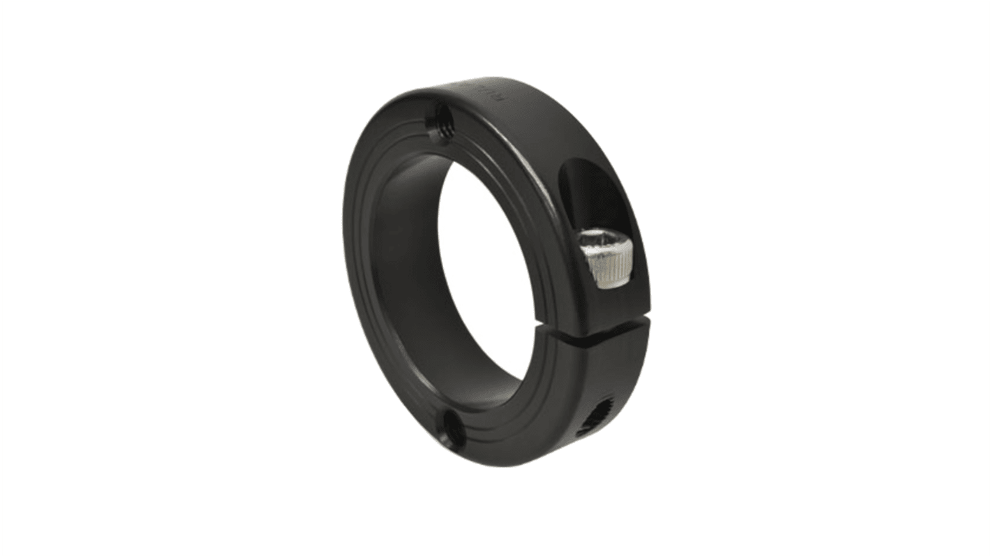 Ruland Shaft Collar, One Piece, Clamp, Bore 40mm, OD 60mm, W 15mm, Anodised Aluminium