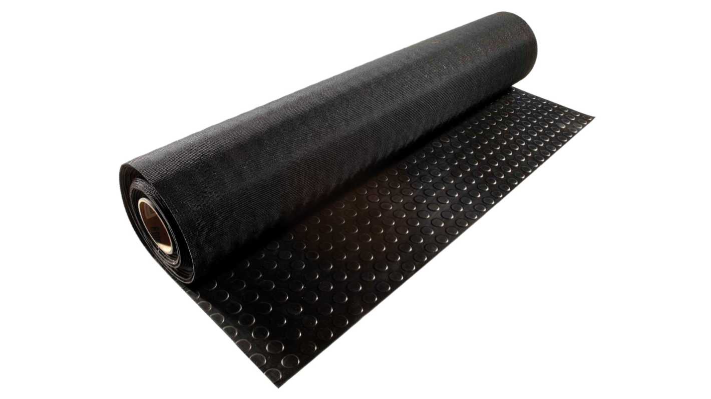 ID Group Black Anti-Slip Rubber Roll 10m x 1m x 3mm