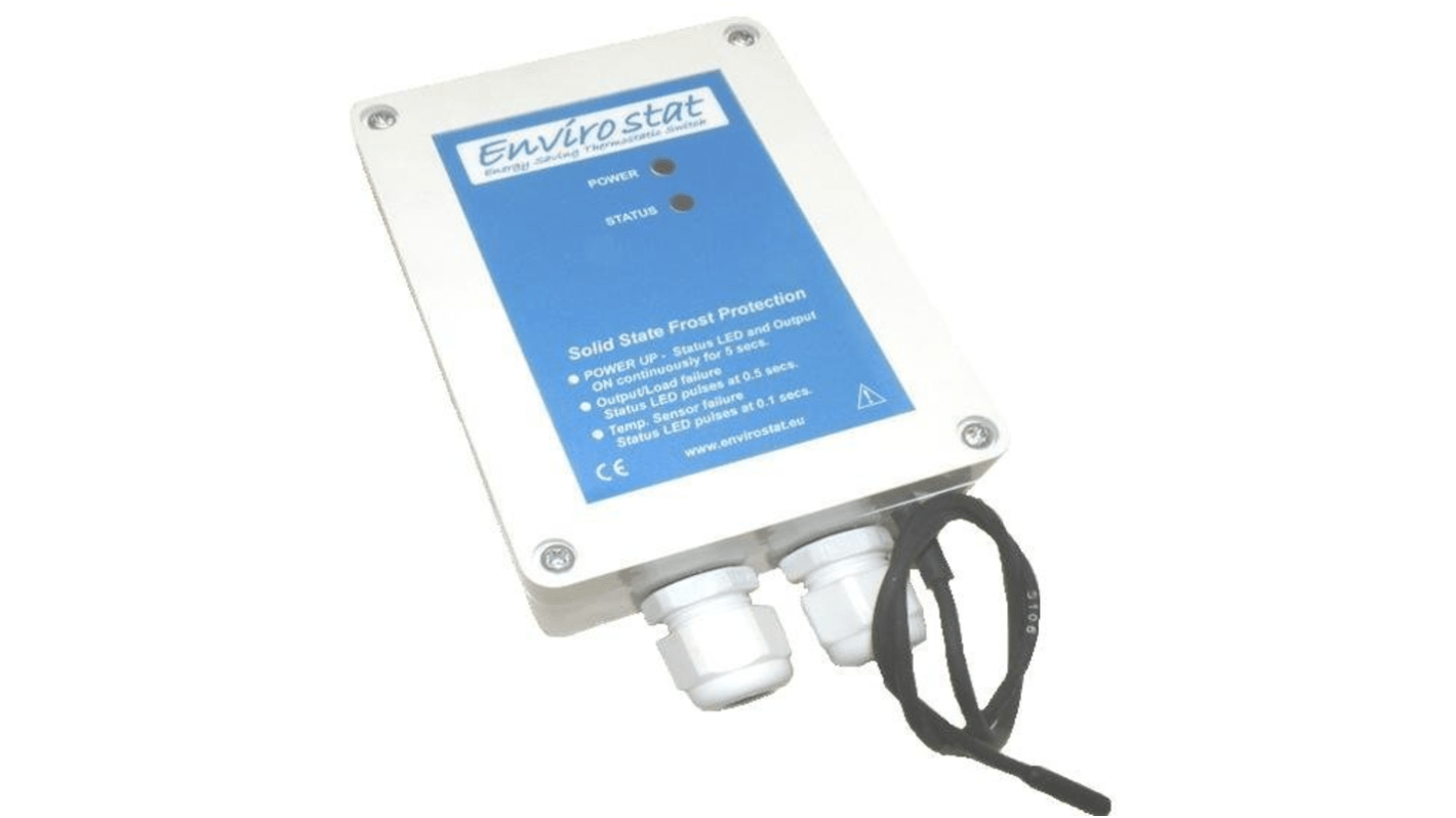 United Automation A87 Thermostat, 24A, 230 V, -10 → +10 °C