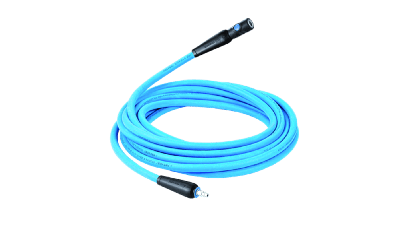 PREVOST 10m Air Compressor Hose, 8mm Int Dia., 15mm Ext Dia., European 7.4 mm Profile