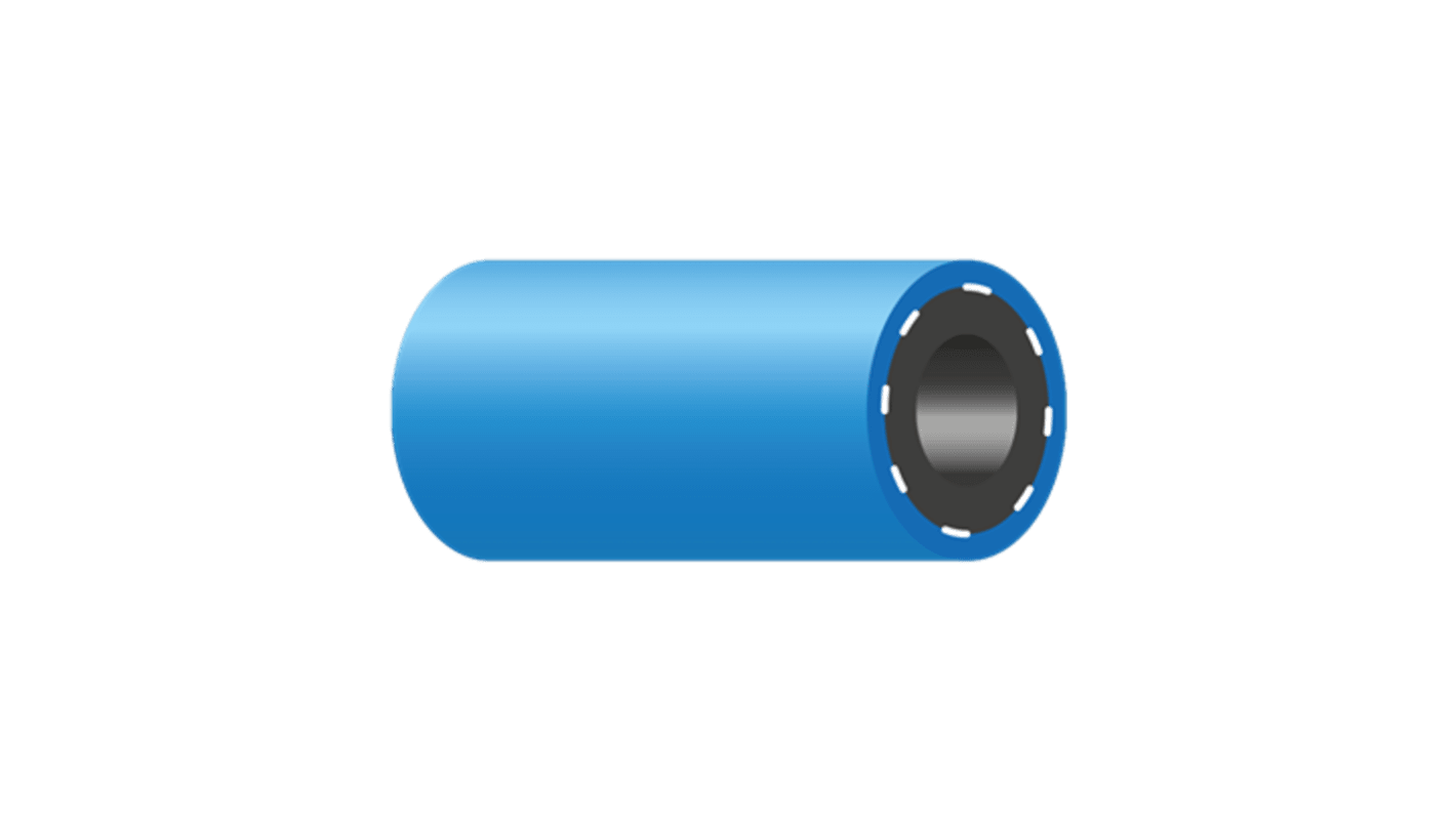 PREVOST STOFLEX Rubber, Hose Pipe, 8mm ID, 15mm OD, Blue, 50m
