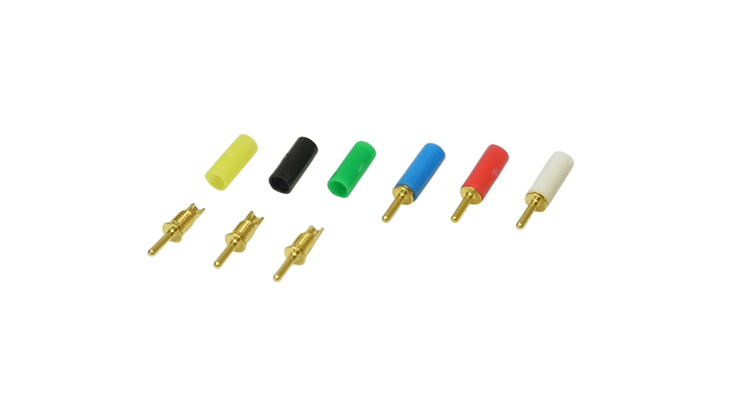 Mac 8 0.8mm Red Terminal Post, 125V ac/dc, 1A, M1.8 Thread