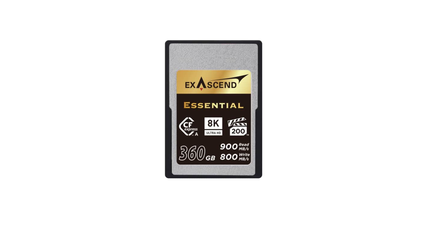 Exascend 360GB Express卡, Cfexpress A 型卡, 写入速度700MB/s, Essential系列