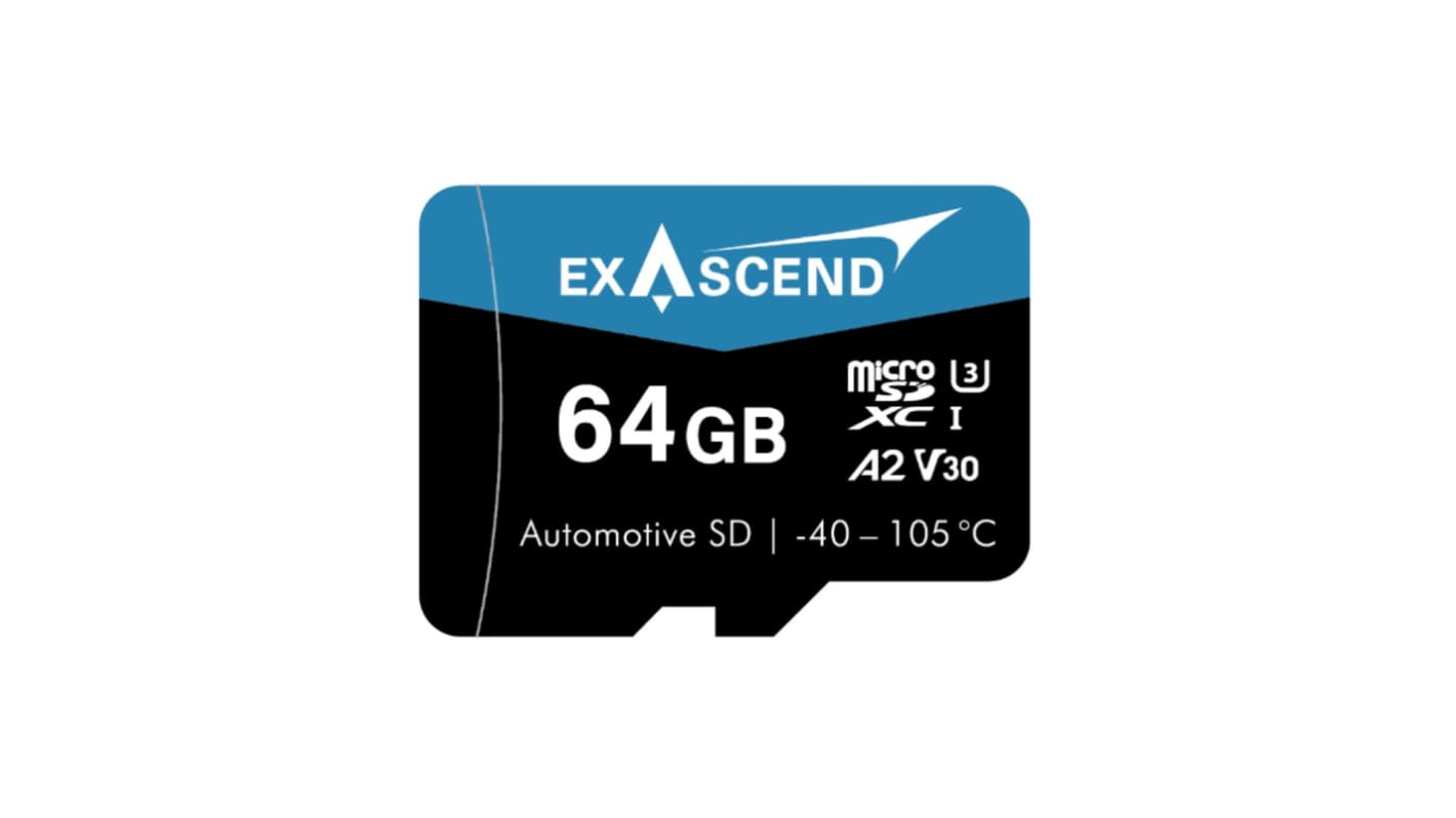 Exascend 64 GB MicroSD卡, Class 10, SD500系列