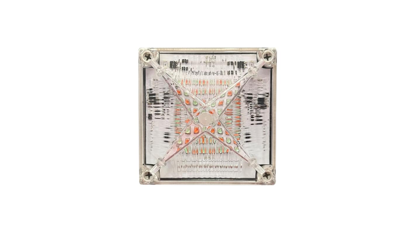 Moflash LED701/700 Dual Colour Series Green, Red Flashing, Static Beacon, 85 To 280 V, Wall Mounted, LED Bulb, IP66/