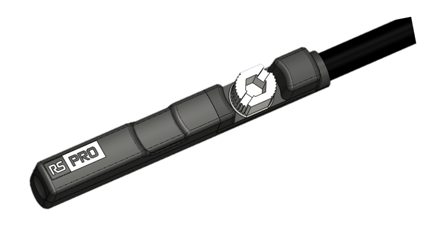 RS PRO Cylinder Sensor Pneumatic Cylinder Sensor, IP68, 10 → 30V, NO Operation with LED indicator