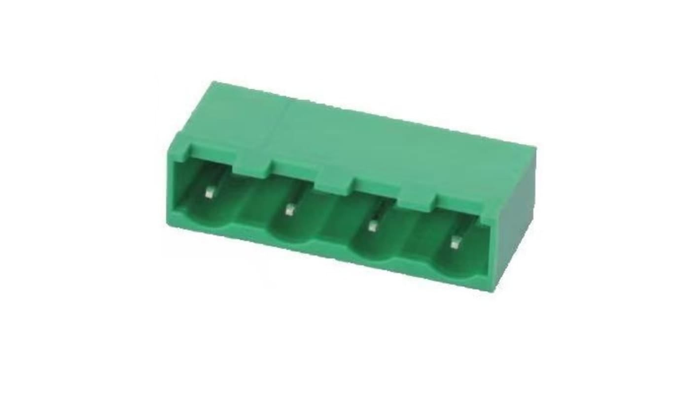 RS PRO XY2500 Series Right Angle Through Hole PCB Header, 3 Contact(s), 1 Row(s), Shrouded