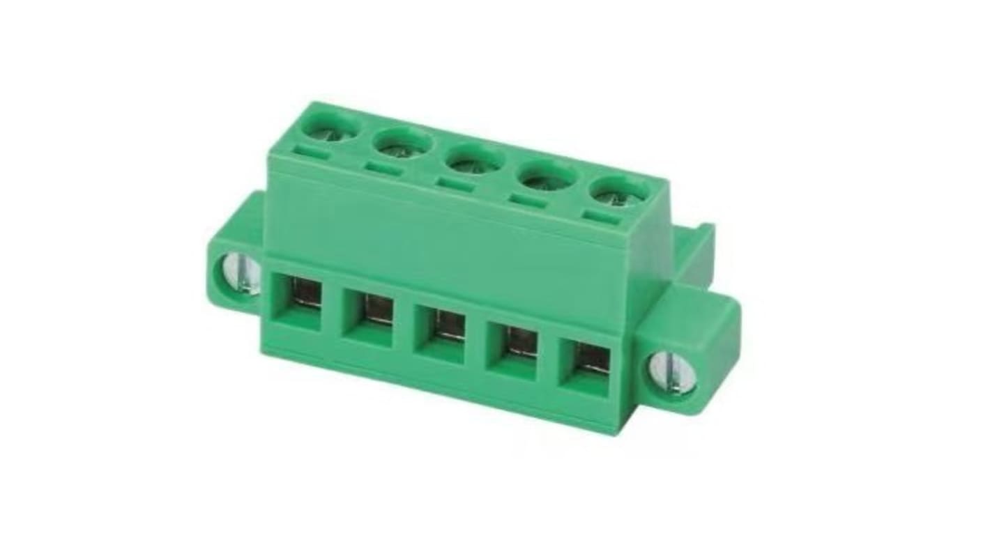 RS PRO XY2500 Series Straight Through Hole PCB Header, 4 Contact(s), 1 Row(s), Shrouded