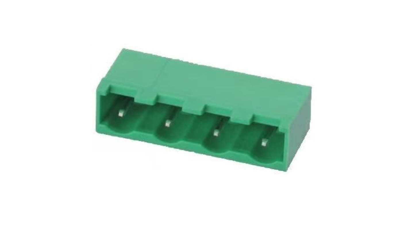 RS PRO XY2500 Series Right Angle Through Hole PCB Header, 6 Contact(s), 1 Row(s), Shrouded