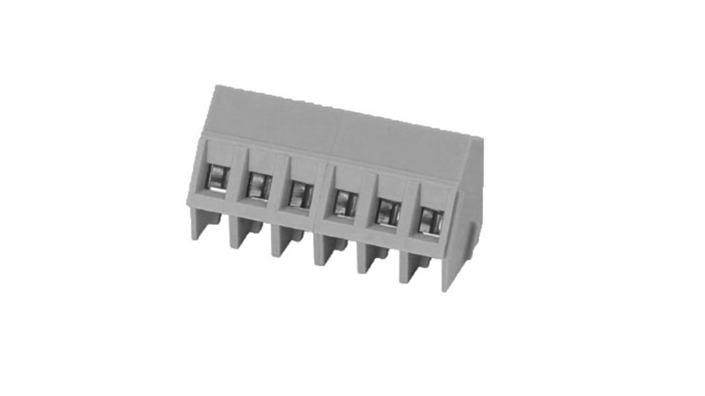 RS PRO XY103 Series 45° Through Hole PCB Header, 5 Contact(s), 1 Row(s), Shrouded