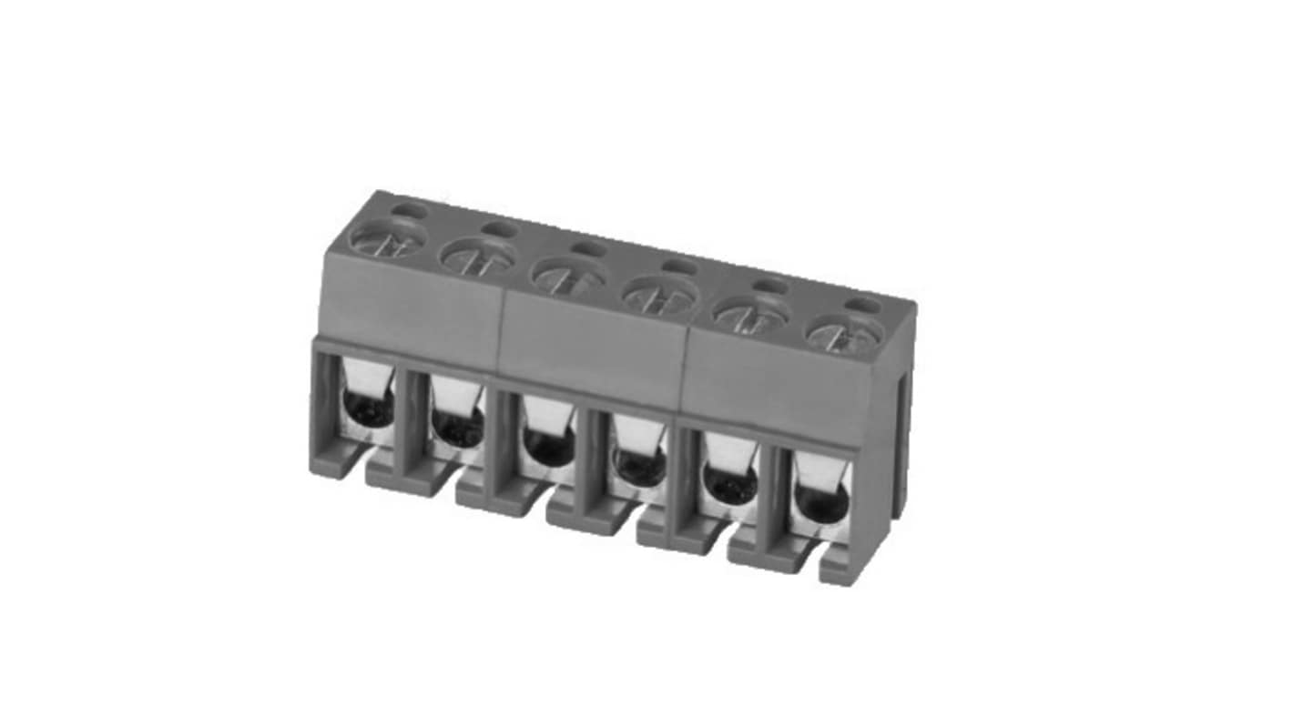 RS PRO XY300V Series Straight Through Hole PCB Header, 5 Contact(s), 1 Row(s), Shrouded