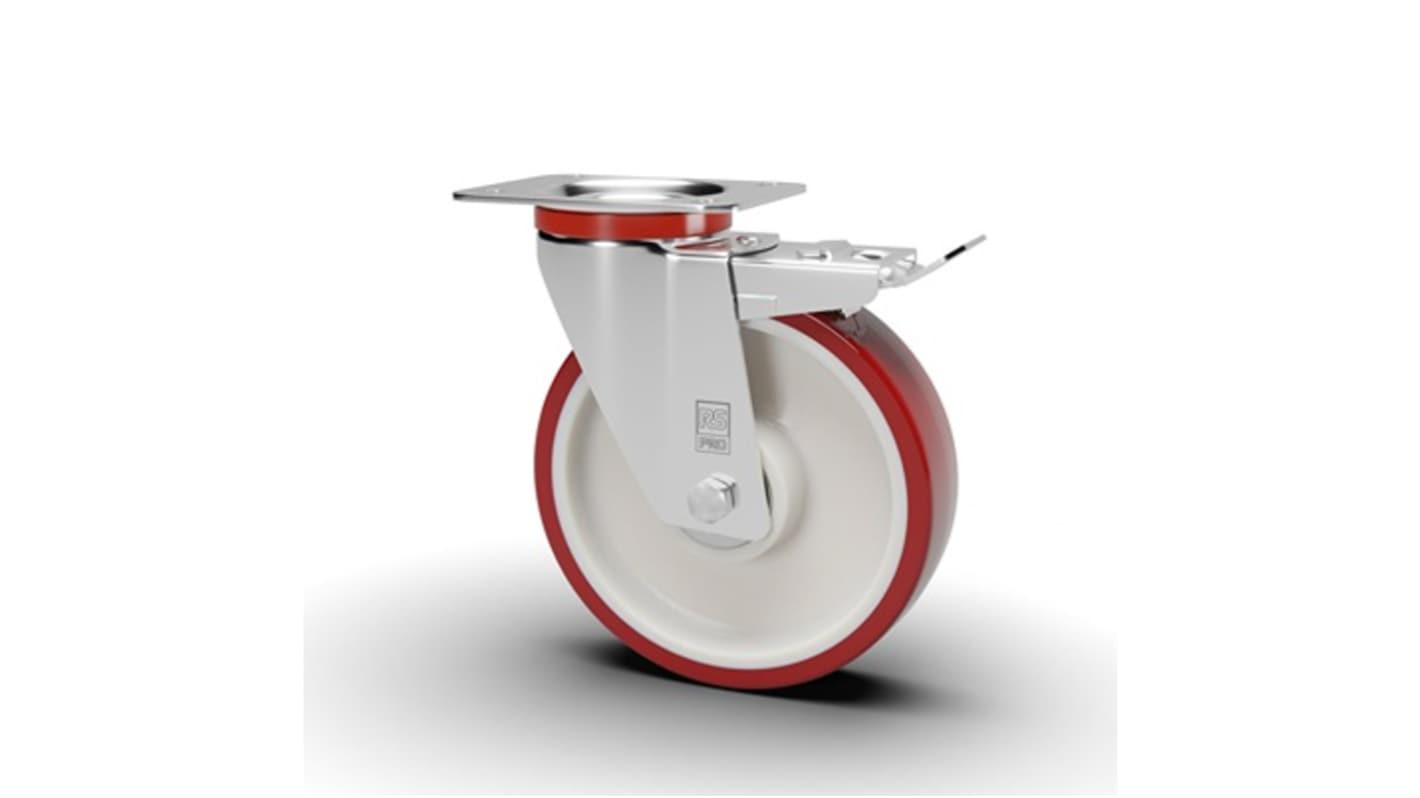 RS PRO Swivel Castor Wheel, 170kg Capacity, 125mm Wheel