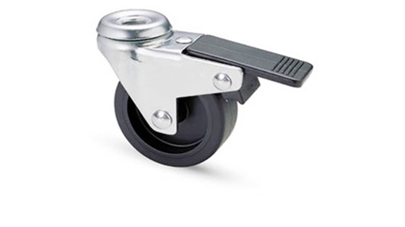 RS PRO Swivel Castor Wheel, 55kg Capacity, 75mm Wheel