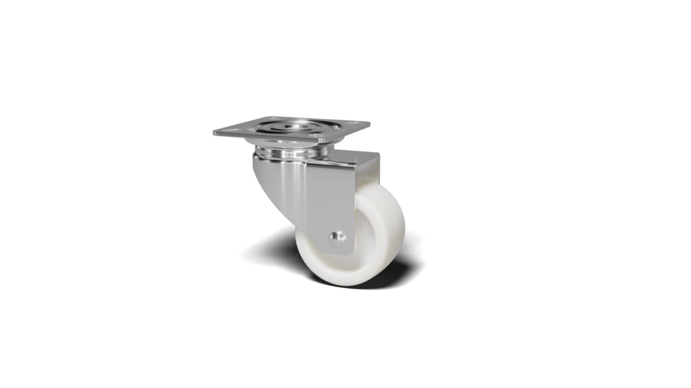 RS PRO Swivel Castor Wheel, 40kg Capacity, 50mm Wheel