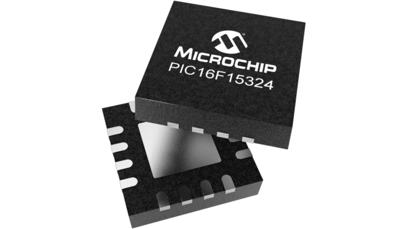 Microchip PIC16F15324-E/7NVAO, PWM Controller, 1.8 → 5.5 V, 32 MHz 16-Pin, VQFN