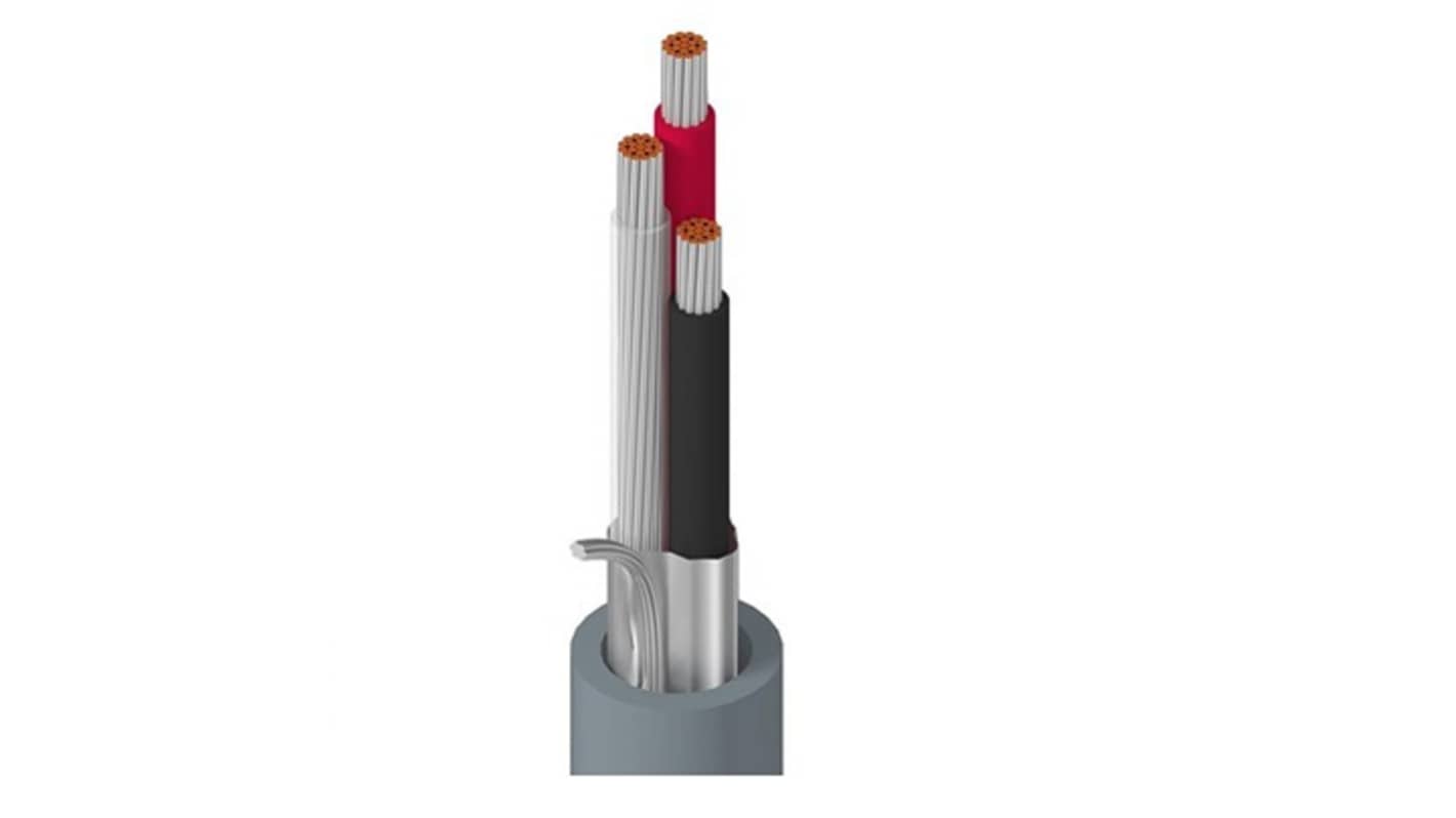 Belden 8770NH Series Twisted Pair Cable, 3 Cores, 18 AWG, 305m, Aluminium/Polyester Foil Shield, Stranded Cable