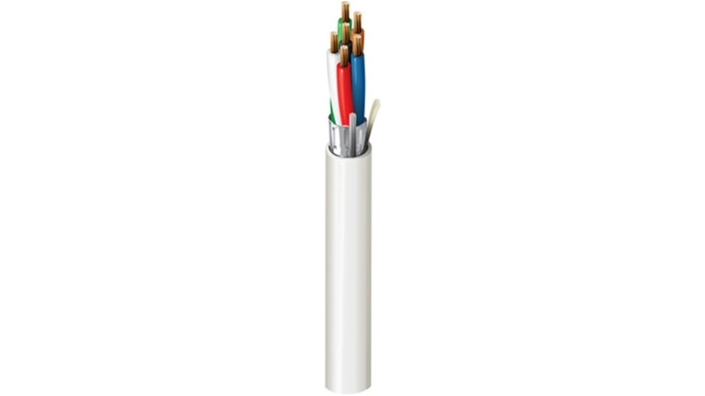 Belden4504FE Series 6 Core Audio Cable, 22 AWG CSA, 4.4mm od, 500m, Grey