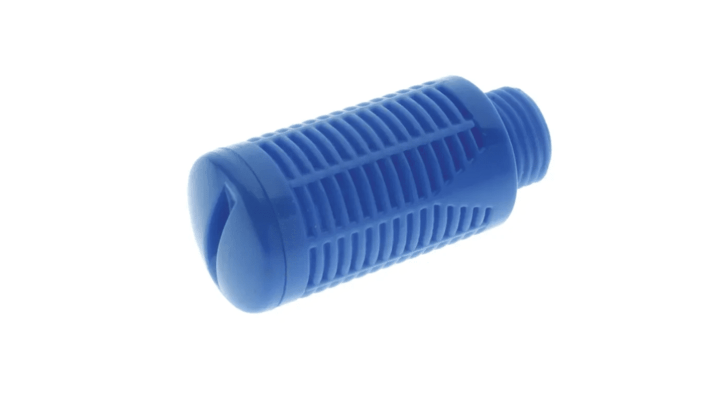 RS PRO POM 6bar Pneumatic Silencer, Threaded, G 3/8 Male