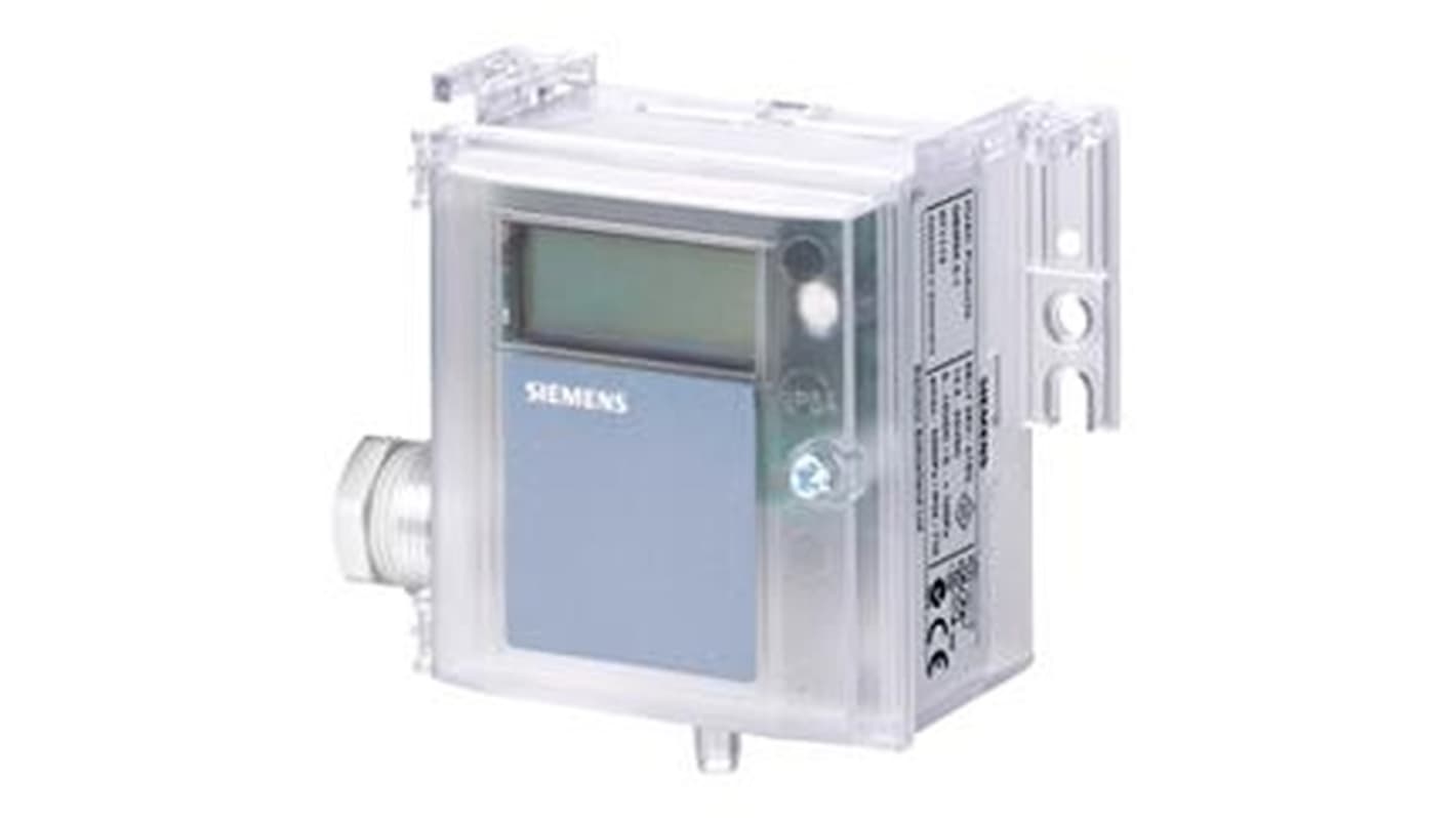 Siemens QBM Series Pressure Sensor, -50Pa Min, 50Pa Max, Current Output, Differential Reading