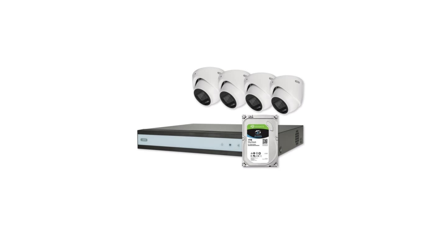 ABUS Analogue Indoor, Outdoor IR Mains Powered CCTV Camera, 4 megapixels Resolution