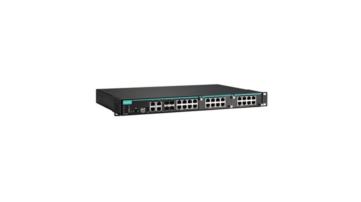 MOXA IKS-6728A-4GTXSFP-24-24-T, Managed 28 Port Ethernet Switch With PoE RJ-45