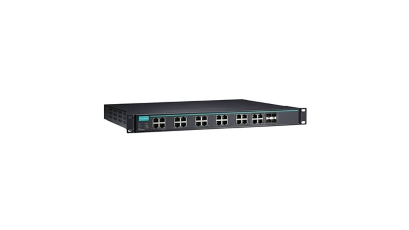 MOXA IKS-G6524A-20GSFP-4GTXSFP-HV-HV-T, Managed 24 Port Ethernet Switch USB