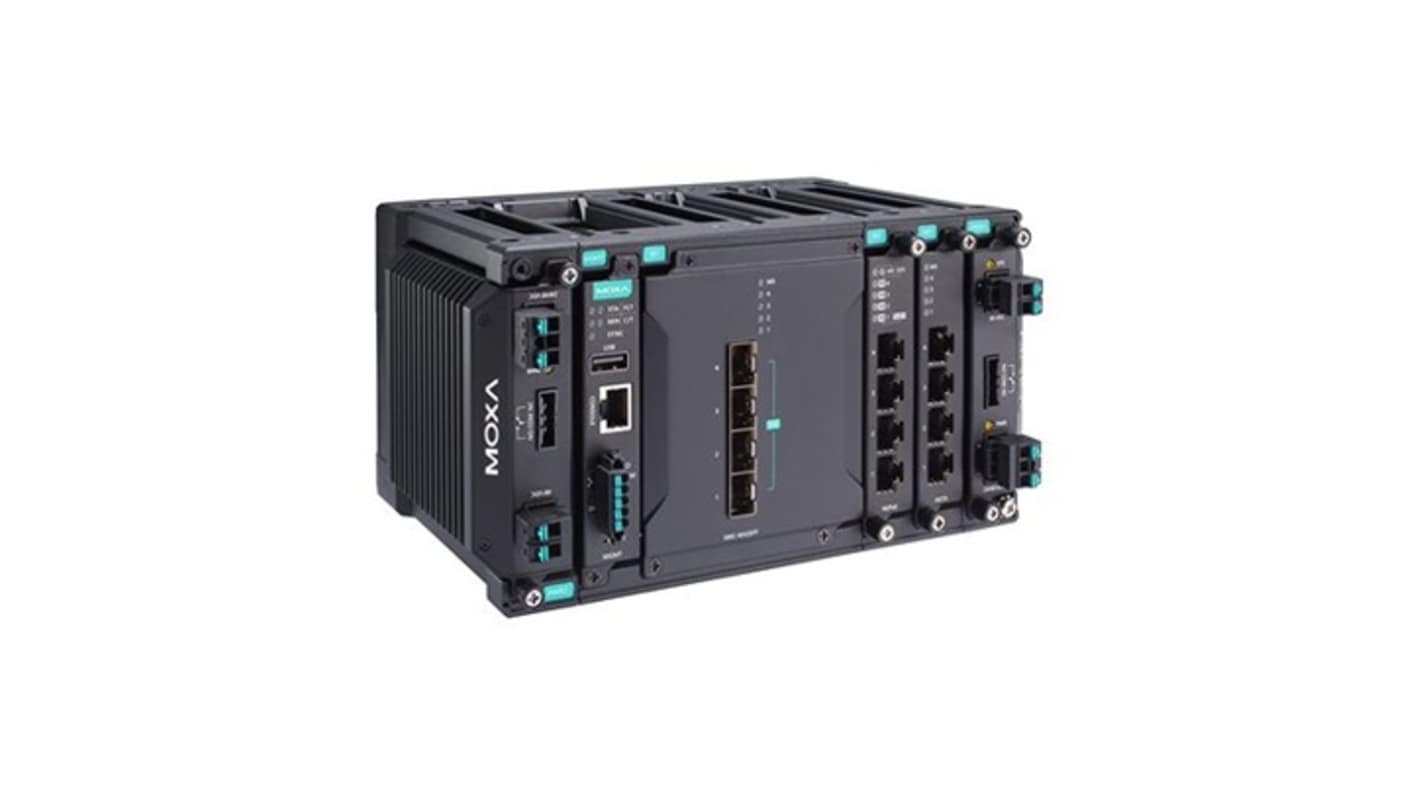 MOXA MDS-G4012-4XGS-T, Managed 12 Port Ethernet Switch With PoE RJ-45