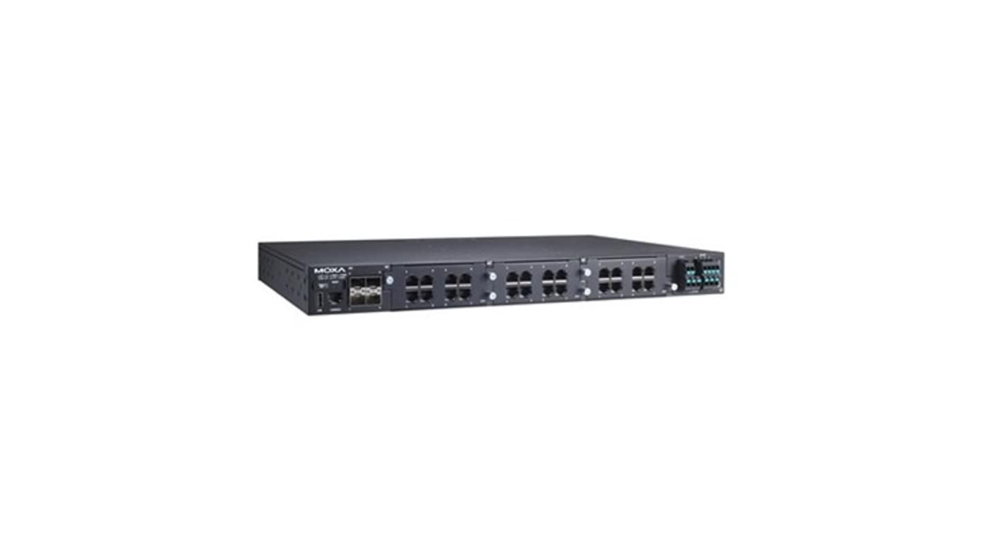 MOXA RKS-G4028-4GT-2HV-T, Managed 28 Port Ethernet Switch With PoE RJ-45