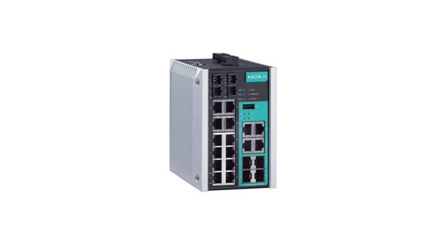 MOXA EDS-518E-MM-SC-4GTXSFP, Managed 18 Port Ethernet Switch RJ-45