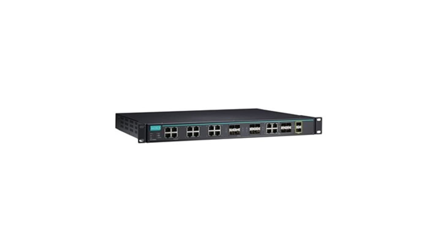 MOXA ICS-G7826A-20GSFP-2XG-HV-HV-T, Managed 26 Port Ethernet Switch USB