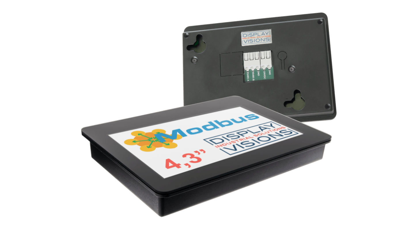 Display Visions EA HMI Series HMI Touch-Screen HMI Display - 4.3 in, TFT Display, 480 x 272pixels