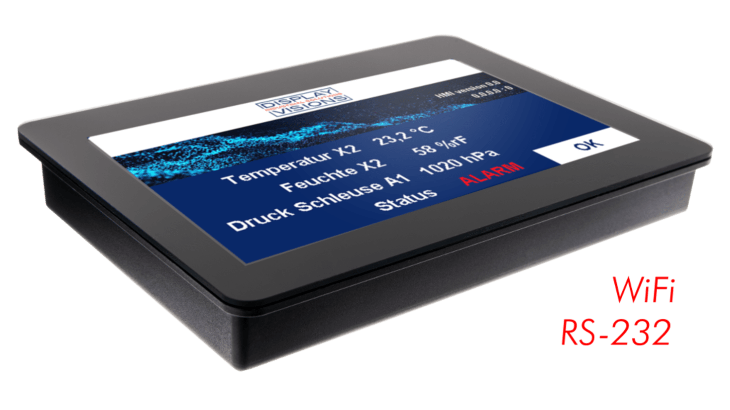 Display Visions EA HMI Series HMI Touch-Screen HMI Display - 4.3 in, TFT Display, 480 x 272pixels