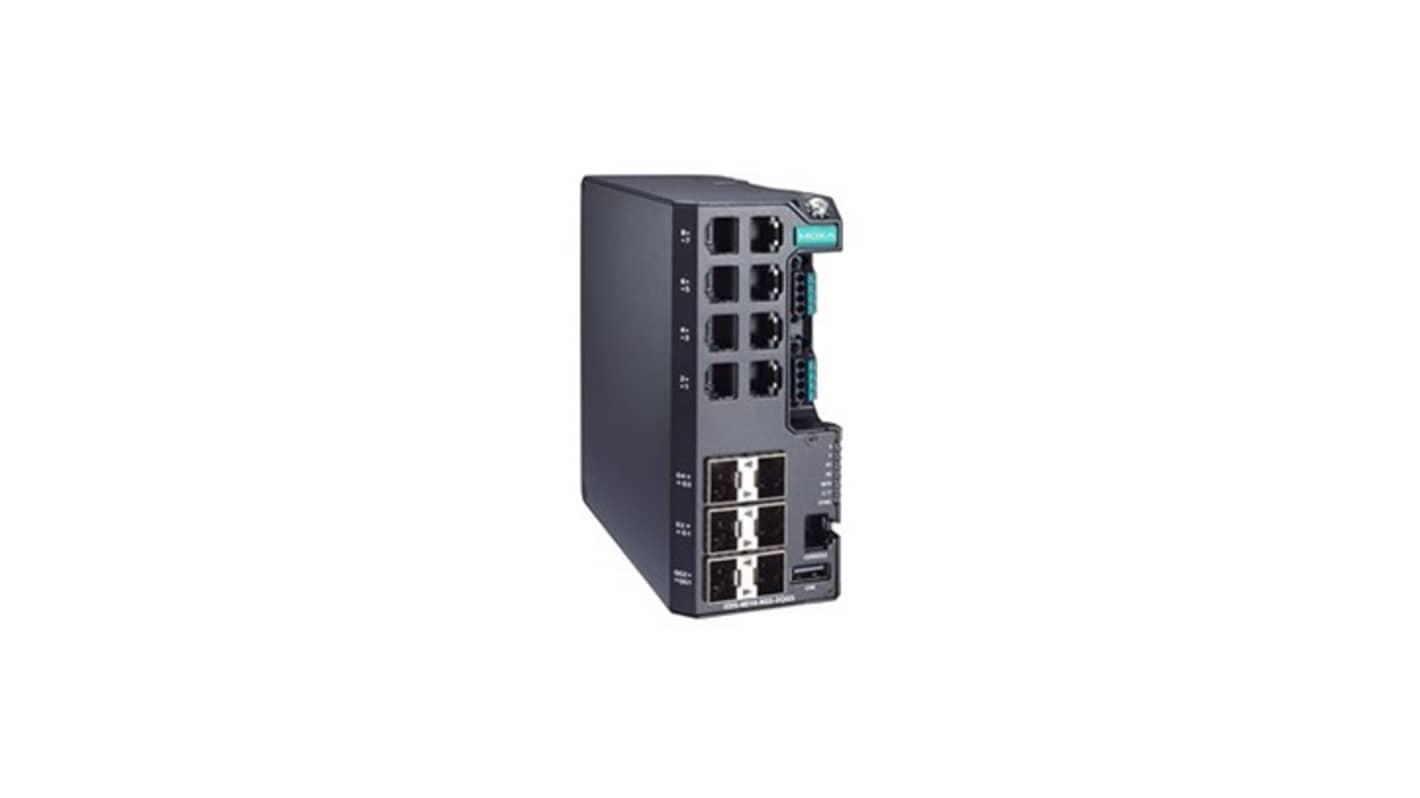 MOXA EDS-4014-4GS-2QGS-LV-T, Managed 14 Port Ethernet Switch RJ-45