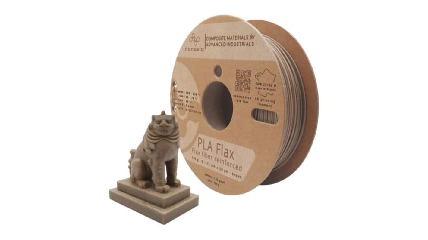 NANOVIA 2.85mm Brown PLA 3D Printer Filament, 2kg