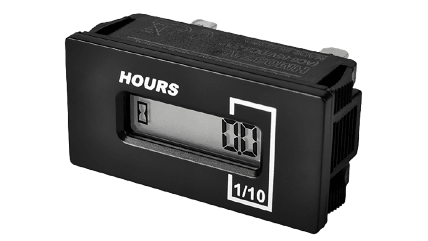 Runleader RL Series Hour Meter, 6 Digit LCD, 60 → 150 V dc, 85 → 250V ac
