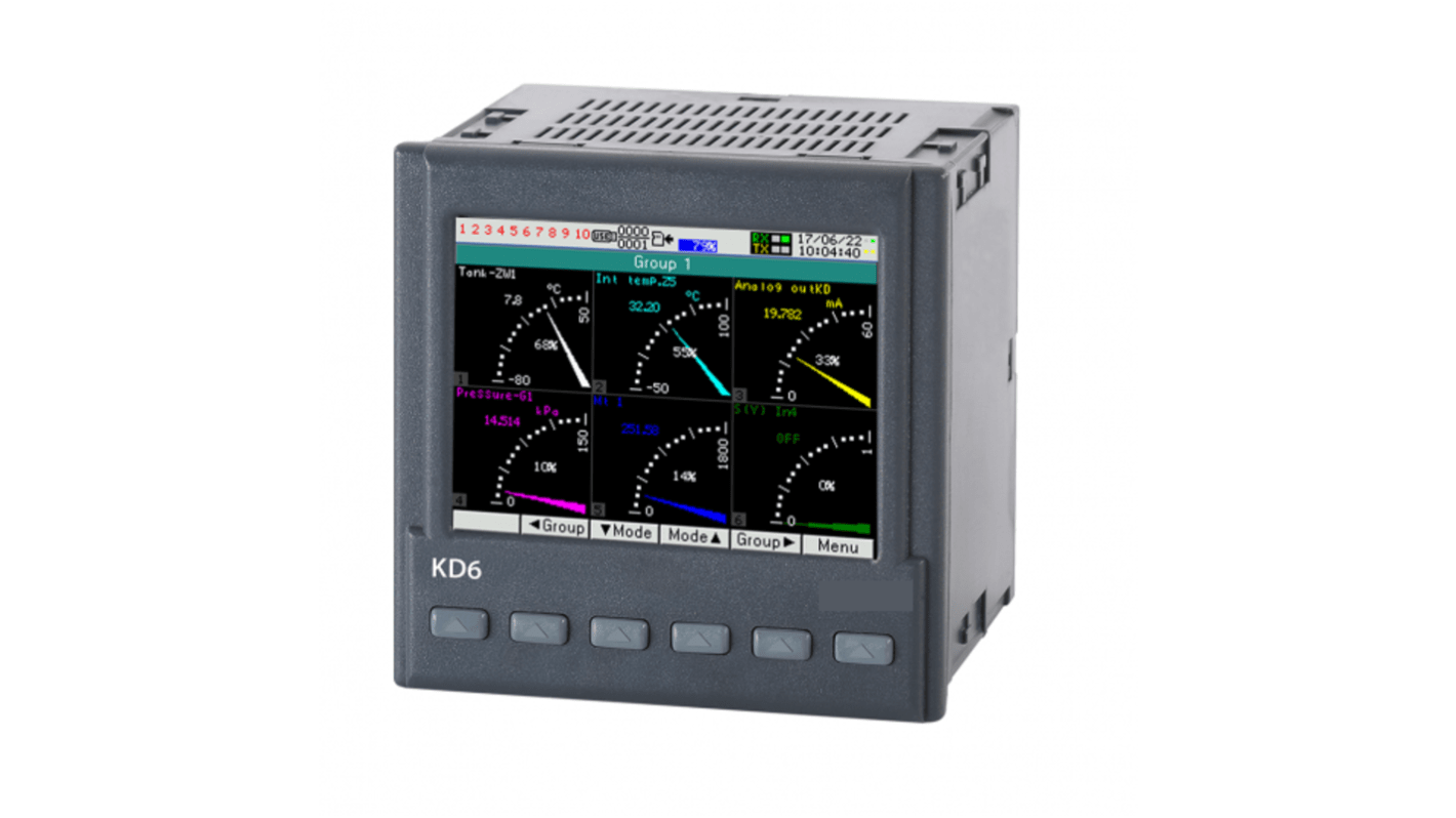Sifam Tinsley KD6 Panel Mount Digital Indicator, 96 x 96 x 77mm 4 Input, 4 Output Analogue, 253 V Supply Voltage
