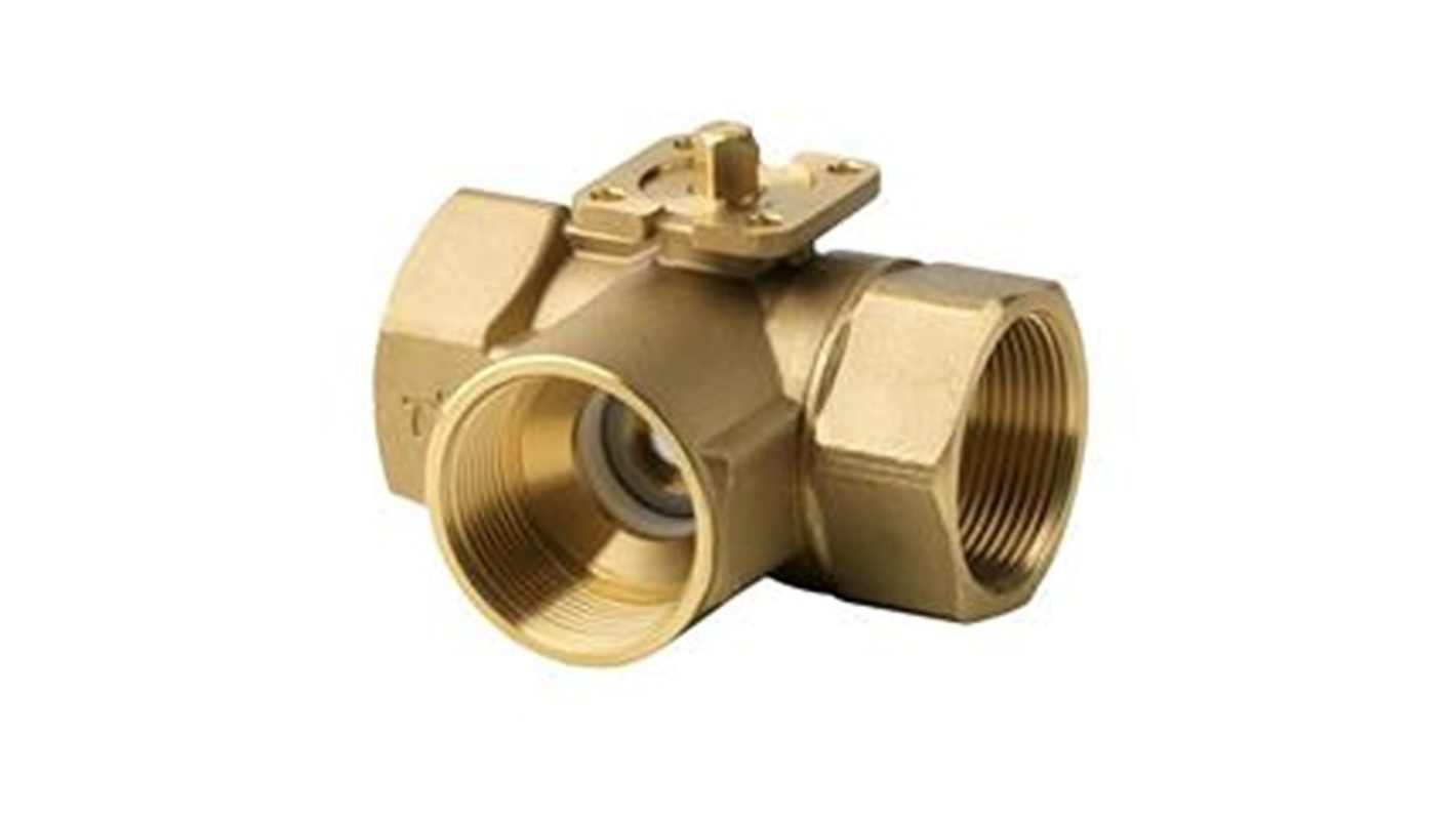 Siemens Brass Ball Valve, Ball Valve, Threaded, Rp Rp 3/4in, 16bar Operating Pressure