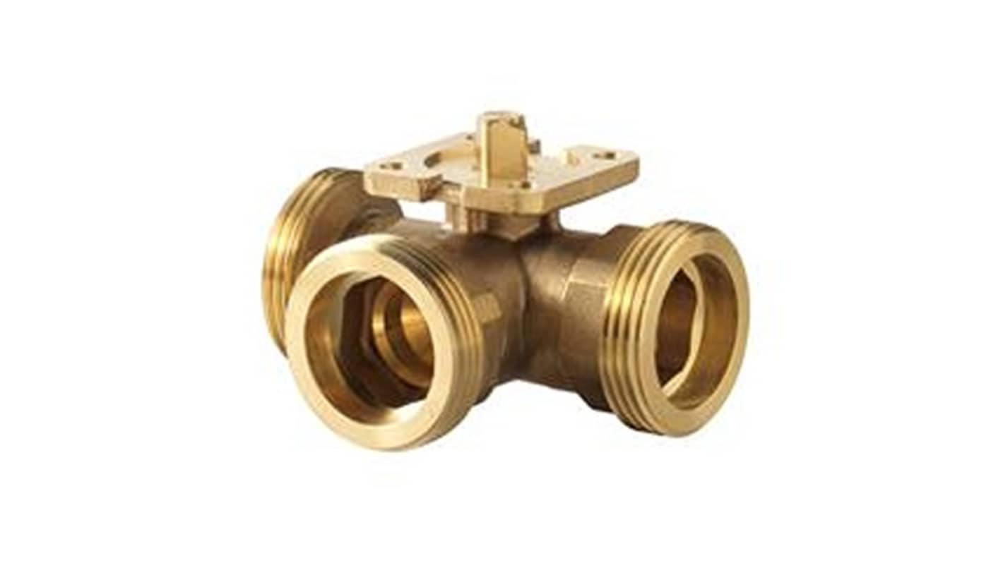 Siemens Brass Ball Valve, Ball Valve, Threaded, G G 1in, 16bar Operating Pressure