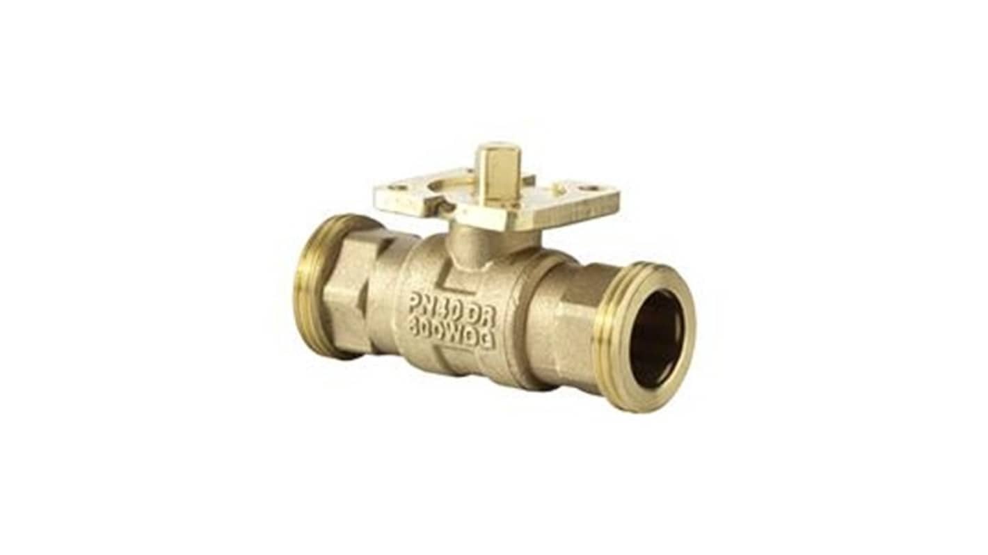 Siemens Brass Ball Valve, Ball Valve, Threaded, G G 1 1/4 Bin, 16bar Operating Pressure