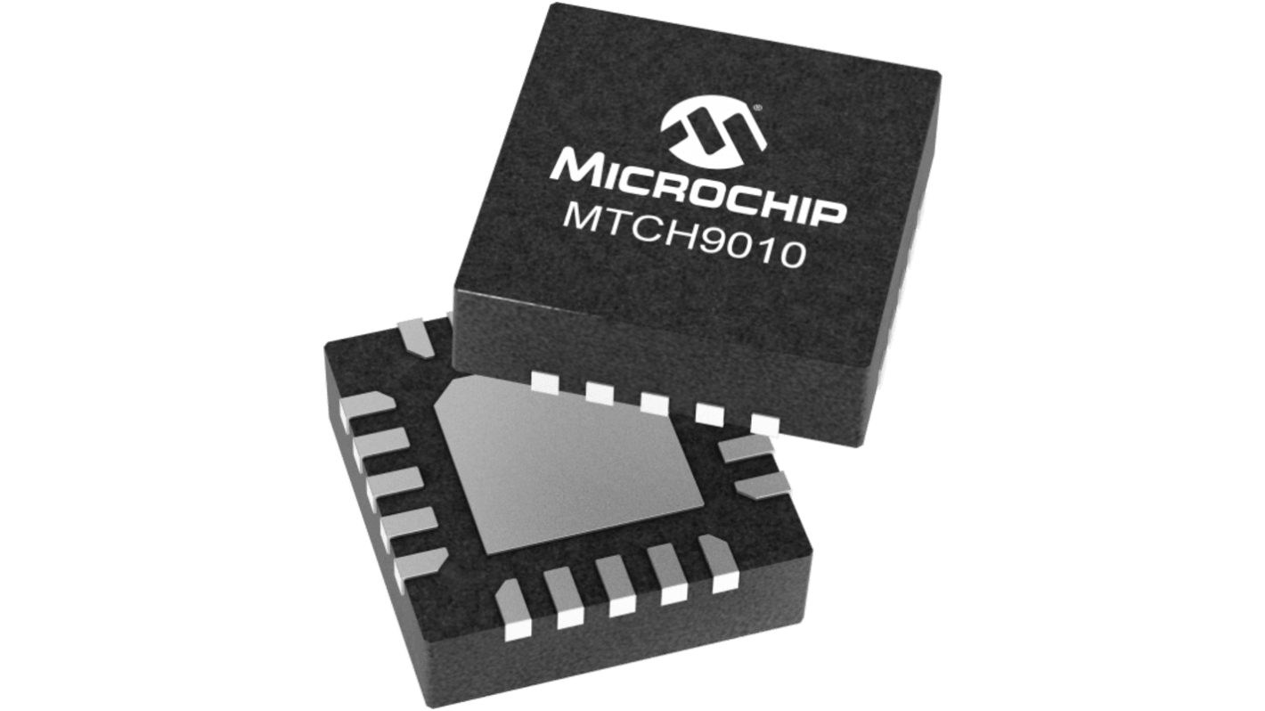 MTCH9010-E/REB, Capacitive Touch Controller IC Digital Output, 20-Pin VQFN