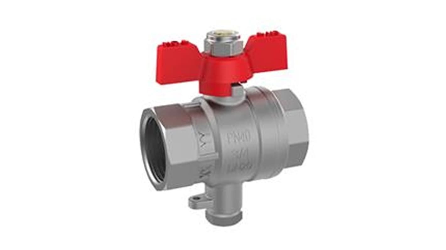 Siemens Brass Ball Valve, Ball Valve, Threaded, G G1in, 25bar Operating Pressure