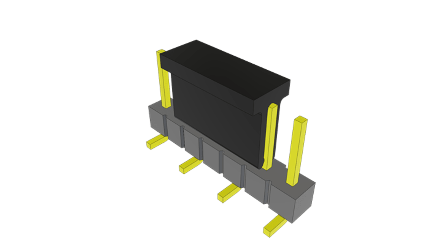 Samtec TSM Series Vertical Surface Mount PCB Header, 7 Contact(s), 2.54mm Pitch, 1 Row(s), Unshrouded