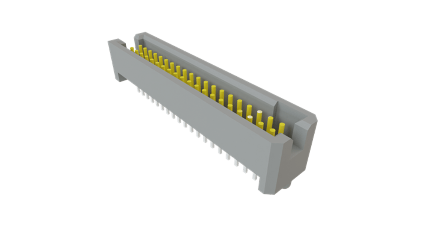 Samtec TFC Series Straight Surface Mount PCB Header, 40 Contact(s), 1.27mm Pitch, 2 Row(s), Shrouded