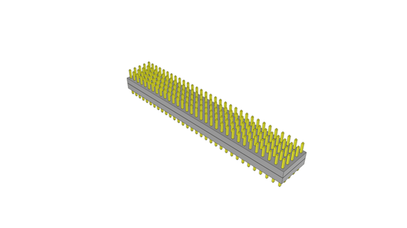 Samtec TW Series Straight Surface Mount PCB Header, 160 Contact(s), 2mm Pitch, 5 Row(s), Unshrouded