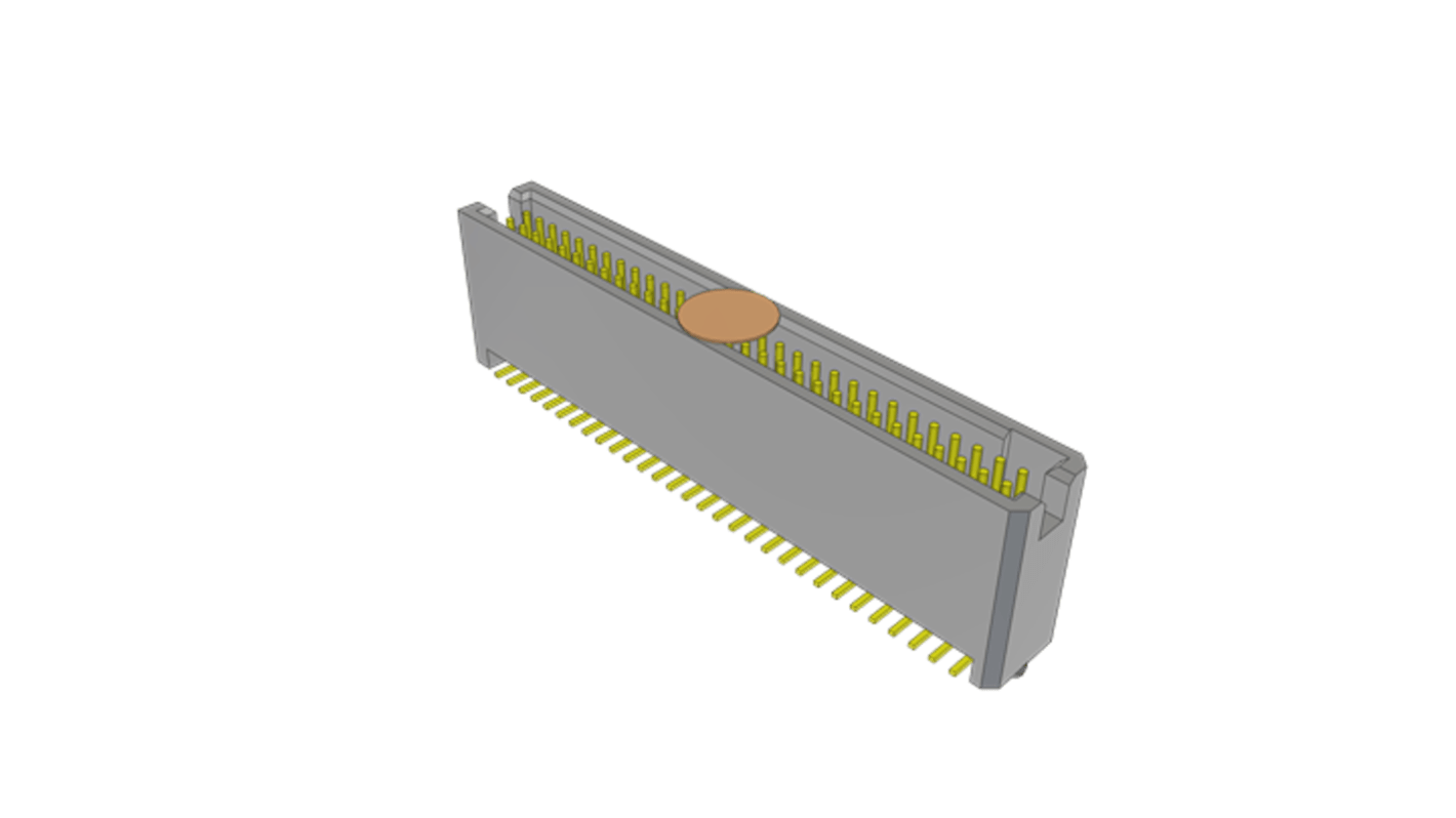 Samtec TFM Series Straight Surface Mount PCB Header, 60 Contact(s), 1.27mm Pitch, 2 Row(s), Shrouded