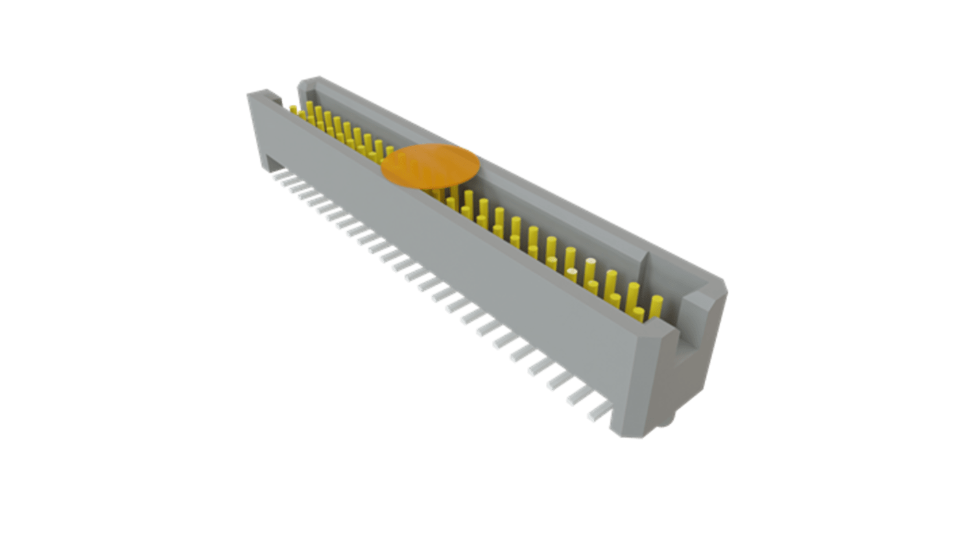 Samtec TFC Series Straight Surface Mount PCB Header, 50 Contact(s), 1.27mm Pitch, 2 Row(s), Shrouded